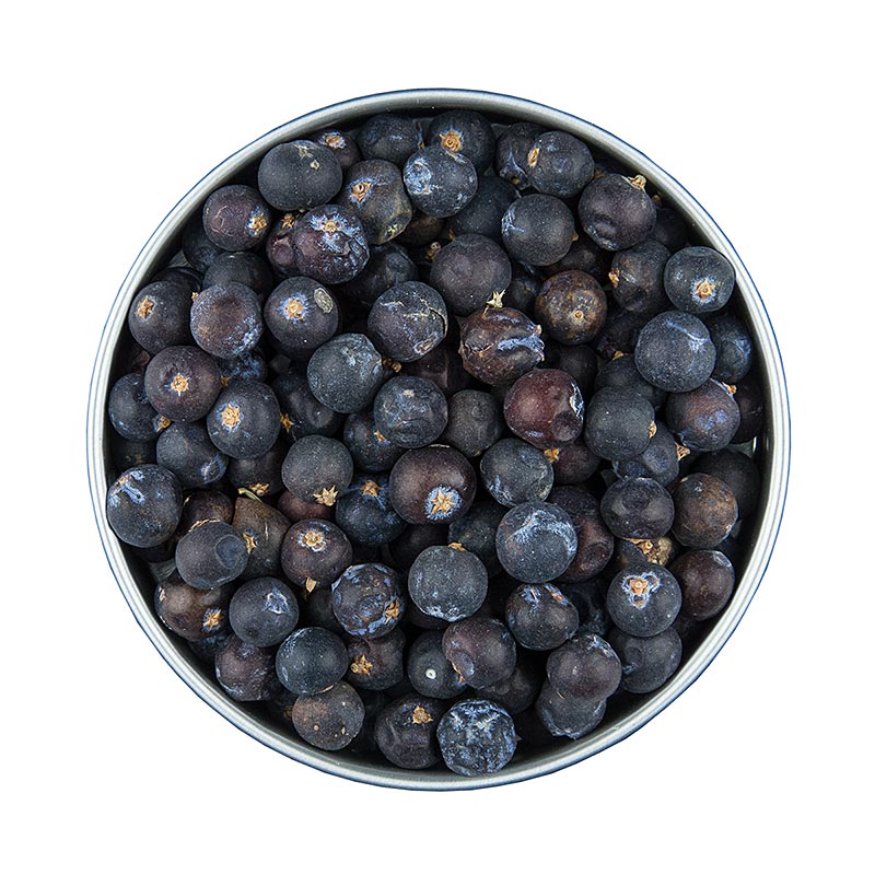 Juniper berries, large, whole, from Italy, Old Spice Office, Ingo Holland - 50 g - can