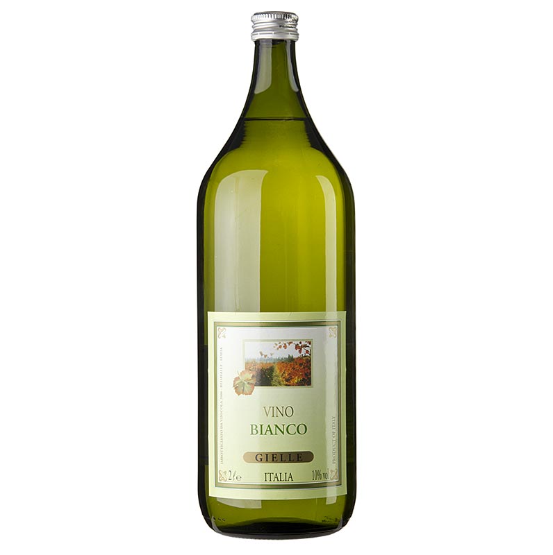 Vino na varenie, biele, 10% obj., Taliansko - 2 litre - Flasa