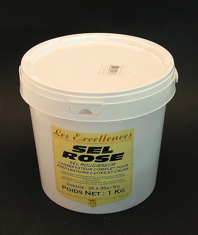 Sel Rose (colorant et conservateur pour produits carnes) - 1 kg - Seau