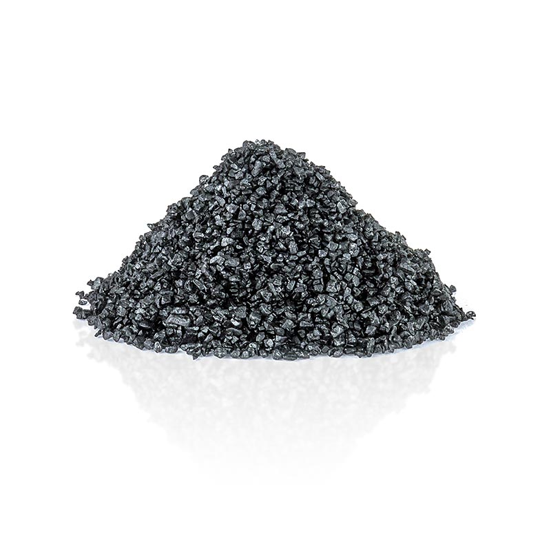 Palm Island, black Pacific salt, decorative salt with activated carbon, coarse, Hawaii - 1 kg - bag