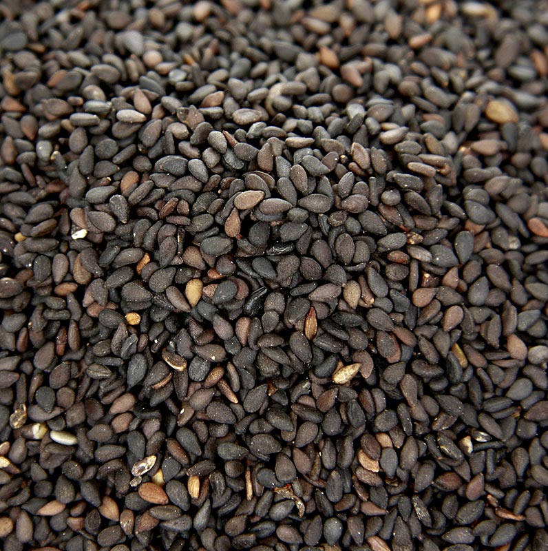 Sezamove semienka, nelupane, cierne - 454 g - taska