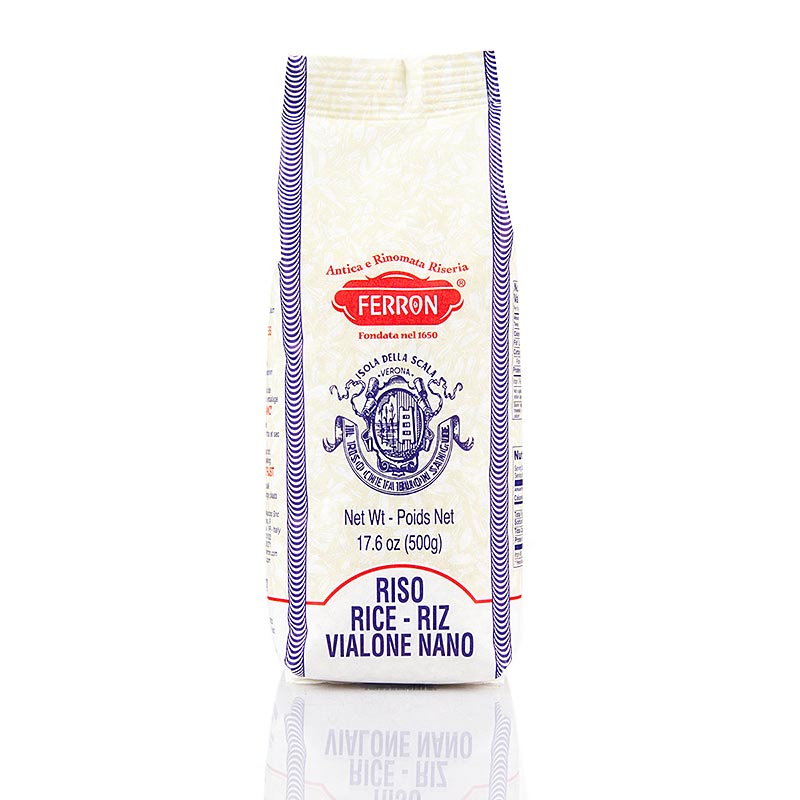 Vialone Nano, Risotto orez cu bob scurt, Ferron - 500 g - Sac