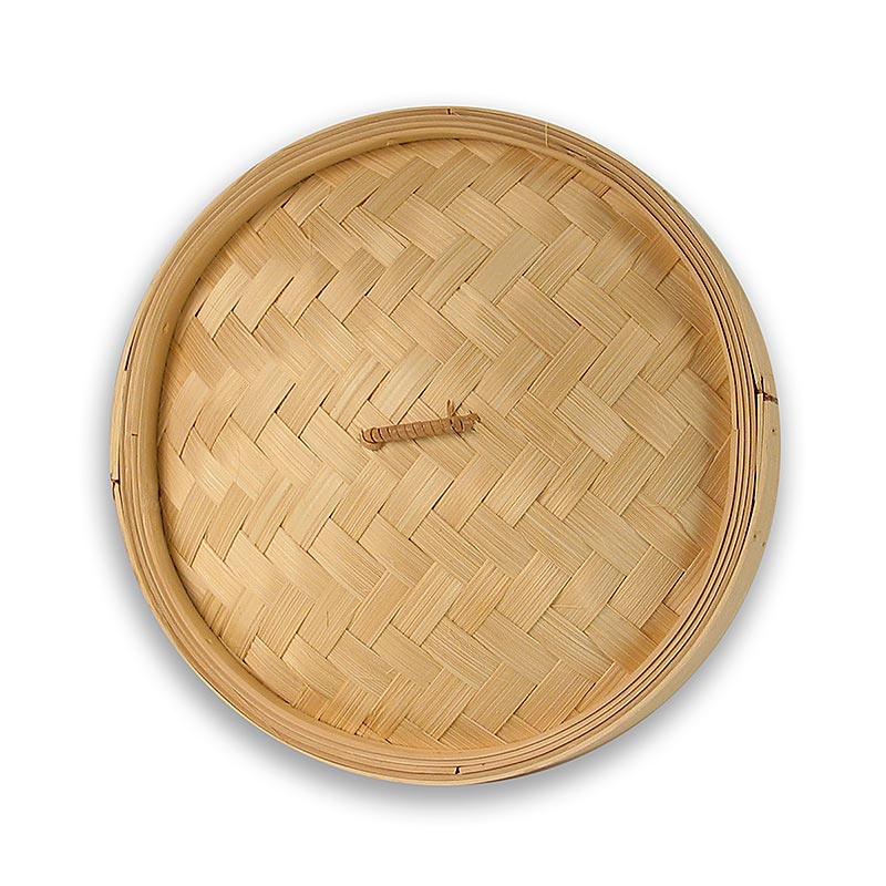 Pokrov za soparnik iz bambusa, Ø 26 cm zunaj, Ø 24 cm znotraj, 10 inch - 1 kos - Ohlapna