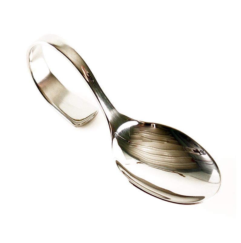 Happy Spoon - ideea ideala de servire pentru amuzamentul tau, cu maner curbat - 1 bucata - 
