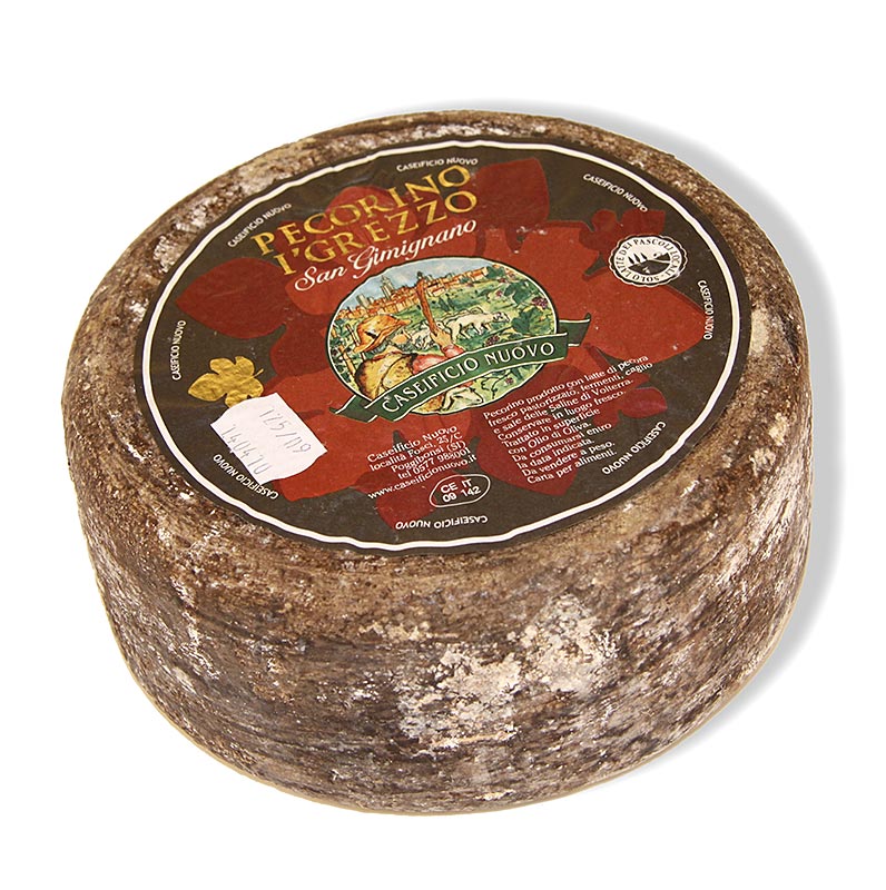 Pecorino Il Grezzo, lampaanjuusto, kypsytetty noin 5 kuukautta - noin 1,8 kg - loysa