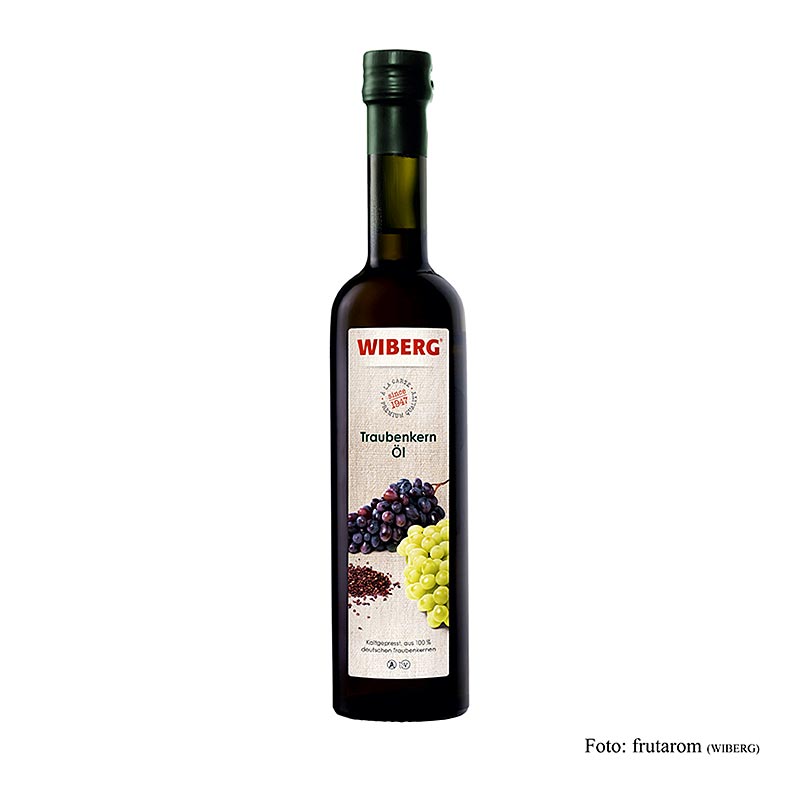 Olej z pestek winogron Wiberg, tloczony na zimno - 500ml - Butelka
