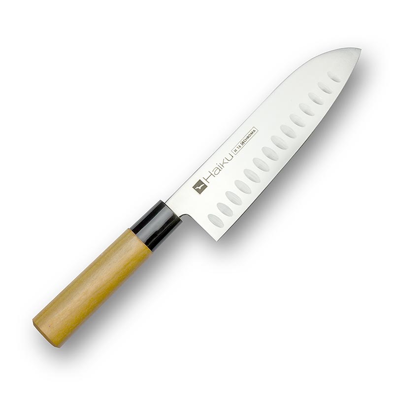 Haiku Original H-16 Santoku z zabkowanym krojem, 17 cm - 1 kawalek - skrzynka Haiku Original H-16 Santoku z zabkowanym krojem, 17 cm - 1 kawalek - skrzynka