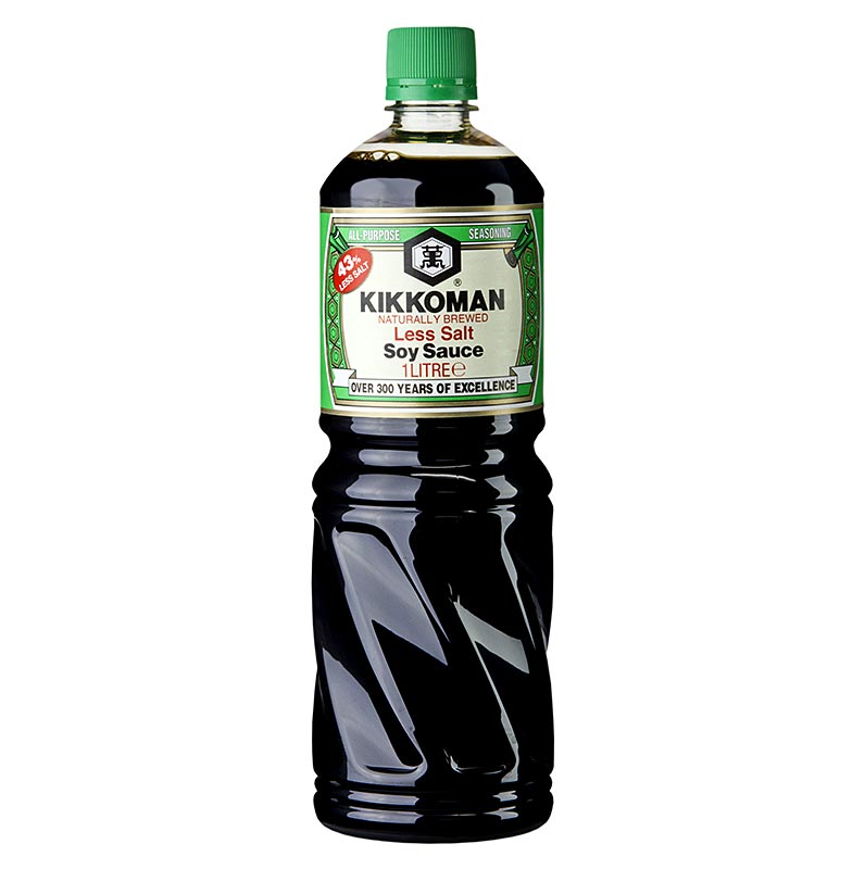 Soy Sauce Shoyu Genen, Kikkoman, 43 less salt, Japan, 1 l, PE bottle