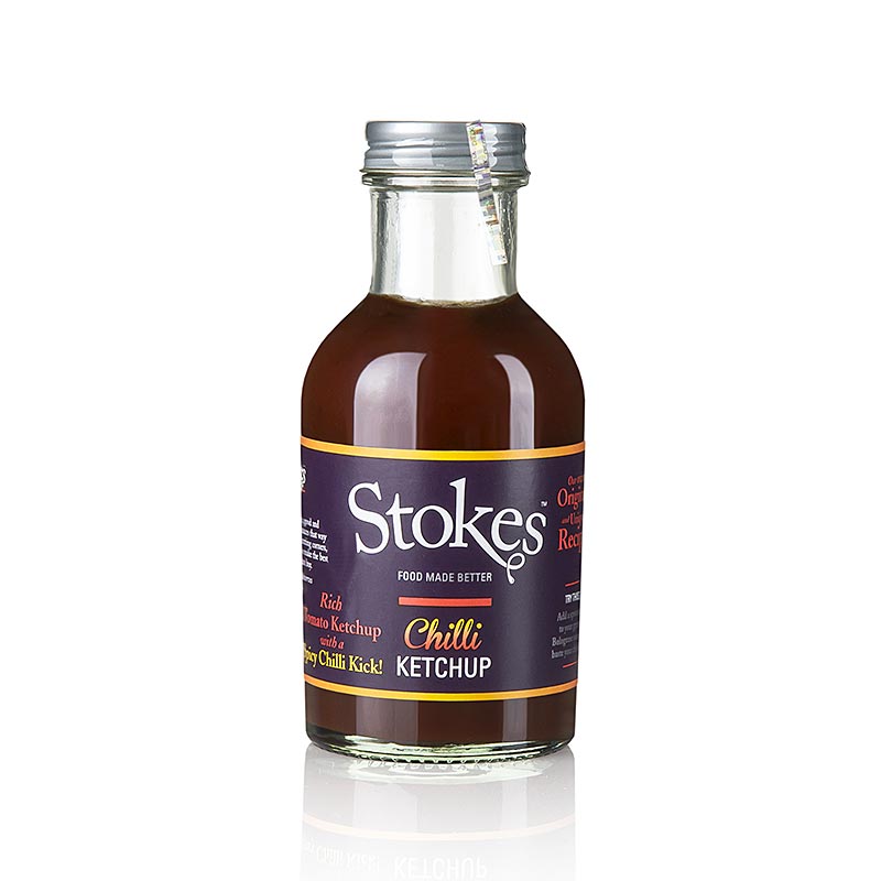 Stokes Chili Ketchup, vocni i zacinjeni - 249 ml - Staklo
