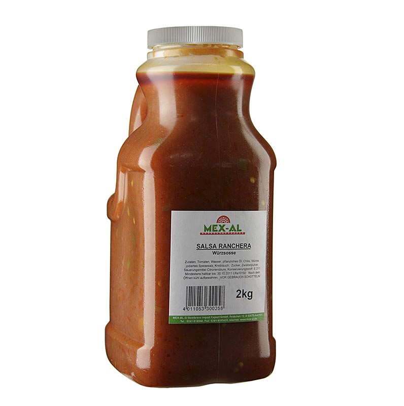 Salsa Ranchera Roja, rdeca zacimbna omaka - 2 kg - kanister