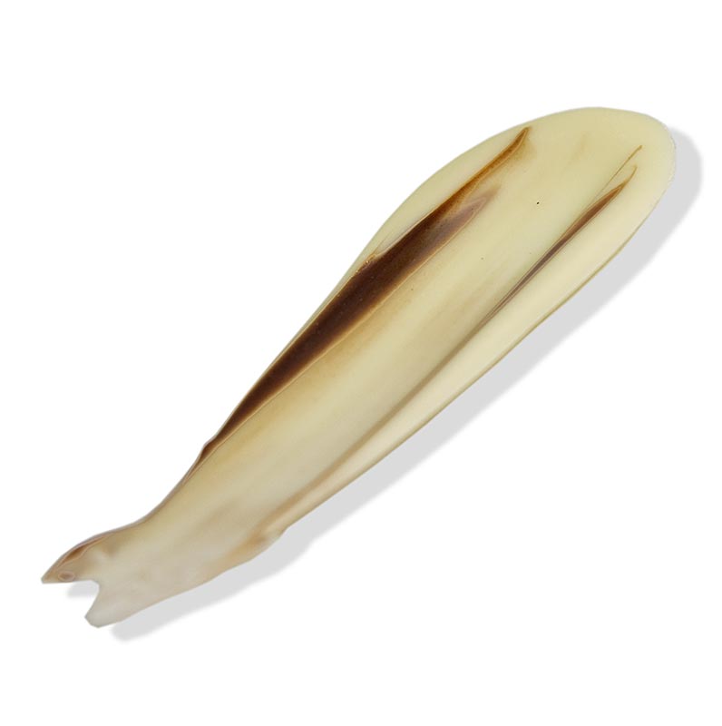 Topper decorativ cu pene - ciocolata alba, marmorata, 70 mm - 235 g, 126 bucati - Carton