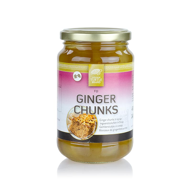 Ginger cubes, in syrup - 450g - Glass