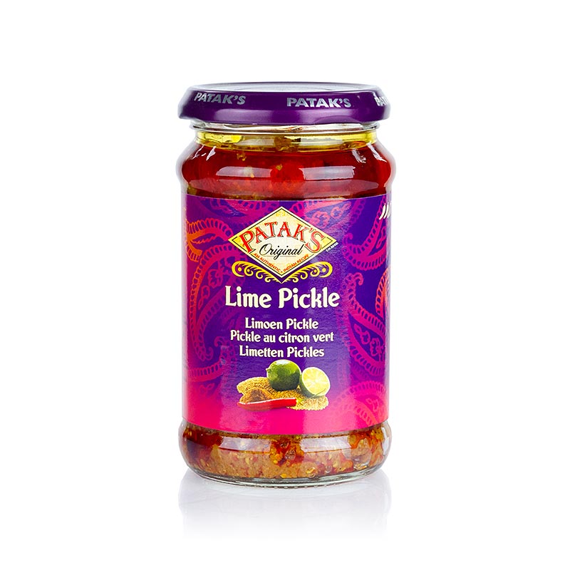 Lime pickle, mild, Patak`s - 283 g - Glas