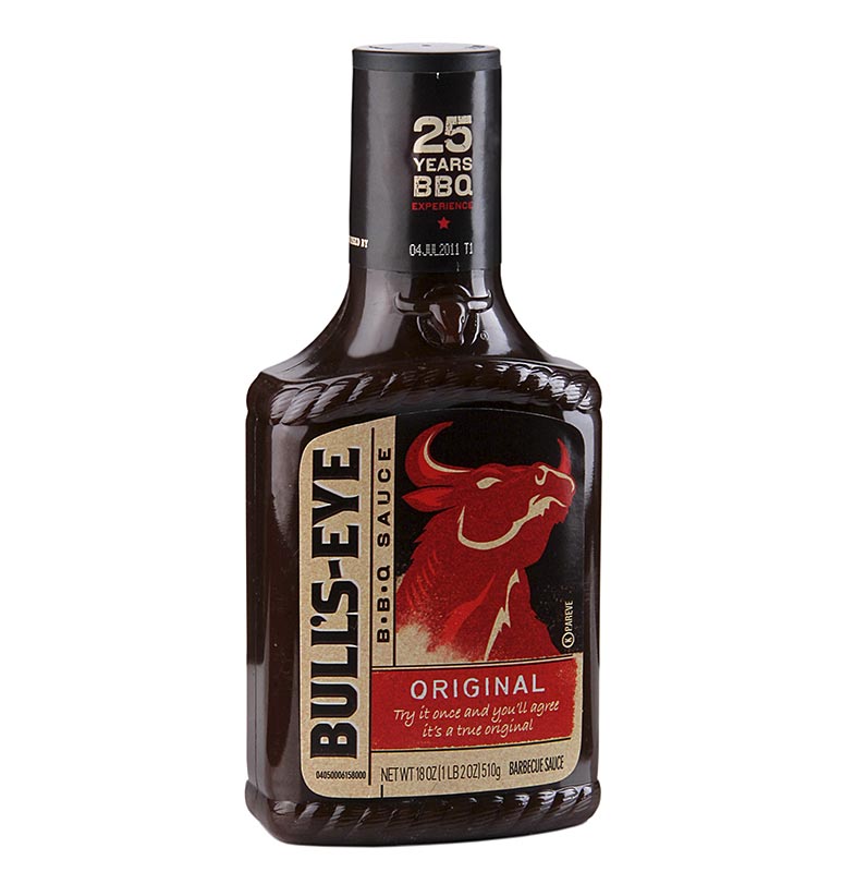 Bulls Eye BBQ Sauce Original Style, jemne dymova - 532 ml - PE flasa