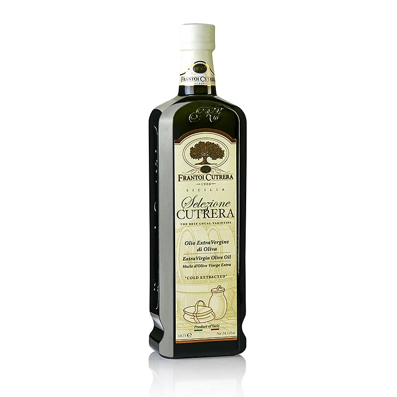 Oliwa z oliwek z pierwszego tloczenia, Frantoi Cutrera Selezione Cutrera, intensywna - 750ml - Butelka