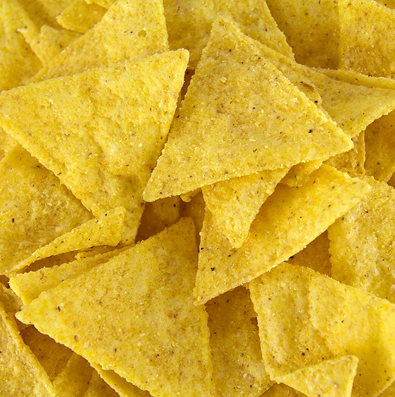 Triangulära nacho-chips