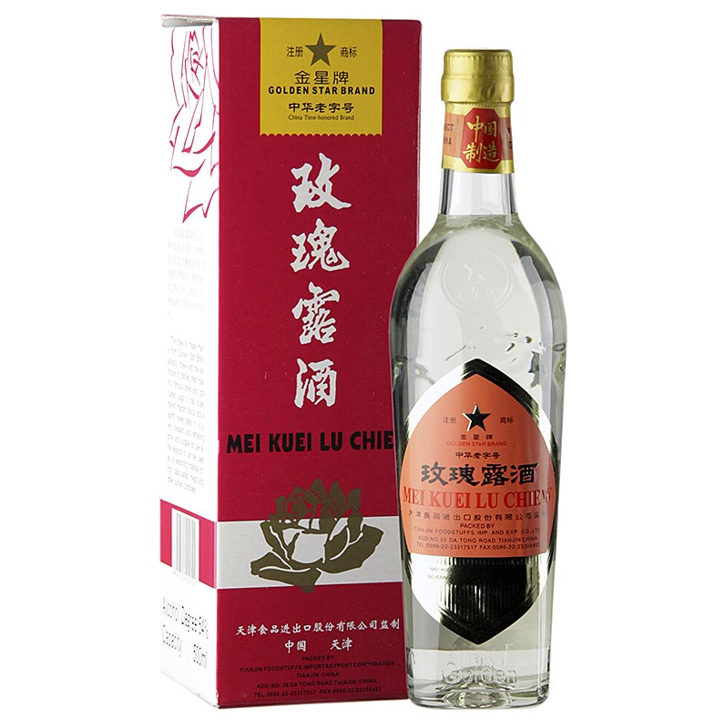 Rosenbladslikoer - Mei Kuei Lu Chiew, 54% vol. - 500 ml - Flaske
