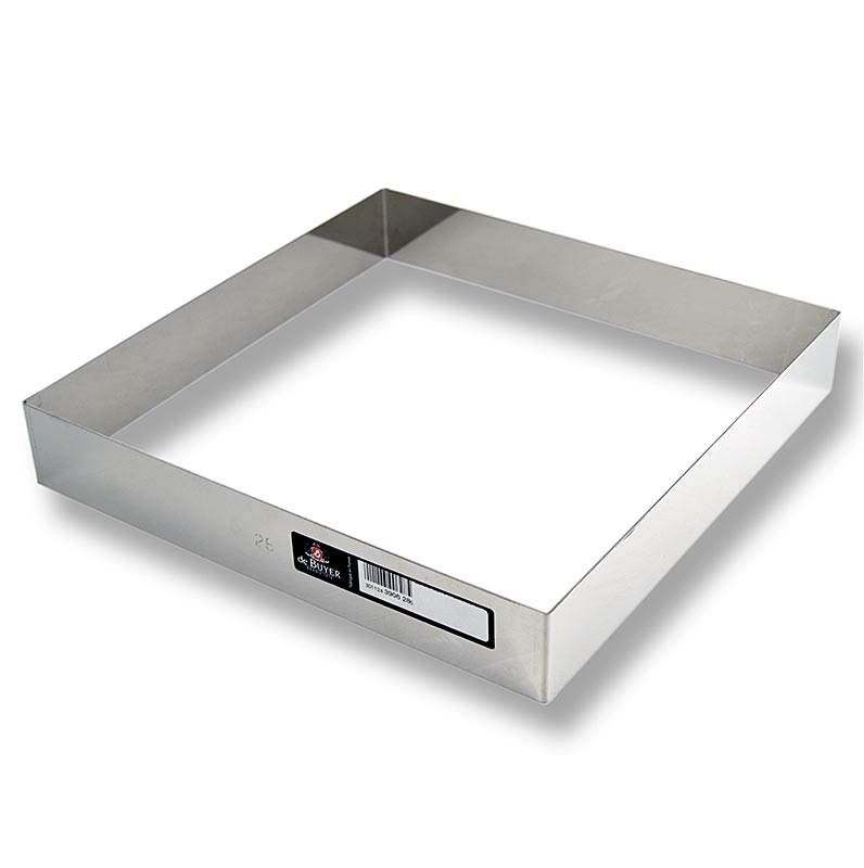 cadru deCUMPARATOR, patrat, otel inoxidabil, 28 x 28 cm, 4,5 cm inaltime - 1 bucata - Lejer cadru deCUMPARATOR, patrat, otel inoxidabil, 28 x 28 cm, 4,5 cm inaltime - 1 bucata - Lejer