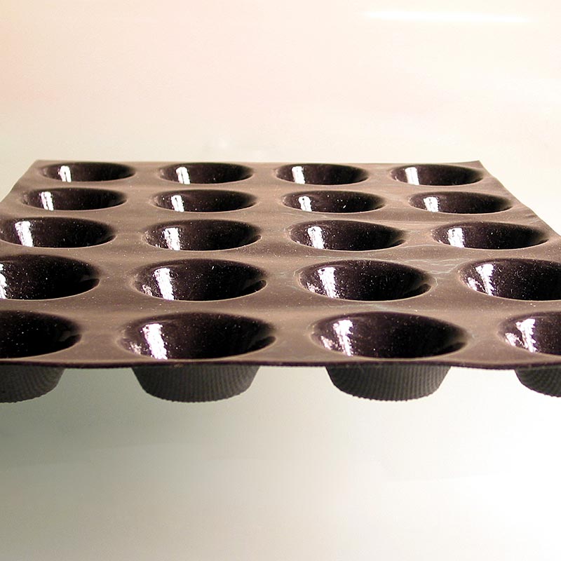 Tappetino Flexipan 40x30 cm, 20 mini muffin, Ø 51 mm, profondita 29 mm, 45 ml, No.2031 - 1 pezzo - Sciolto
