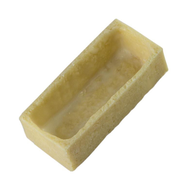 Tatli - vanilyali tartoletler, kaplamali, dikdortgen, 24x53x16 mm (yukseklik) - 1,92 kg, 192 adet - Karton