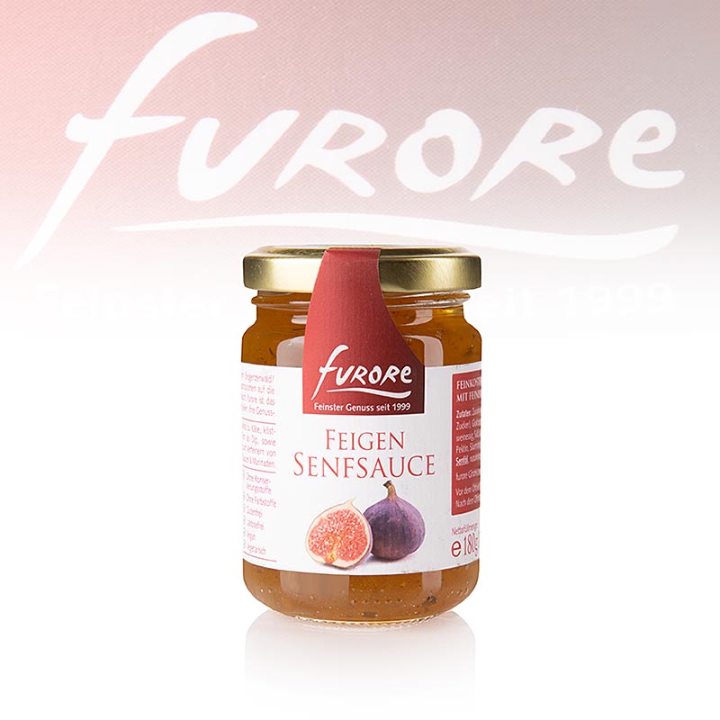 Furore - omacka z figy a horcice - 130 ml - sklo