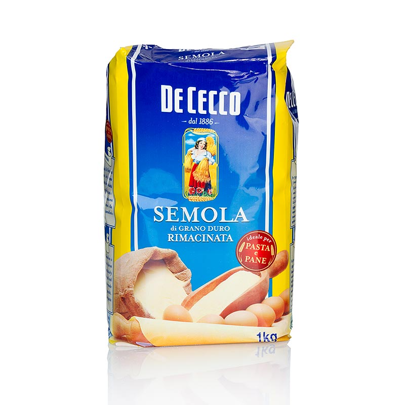 Durum wheat semolina - Semola di Grano Duro, De Cecco, No.176 - 10kg, 10x1000g - bags