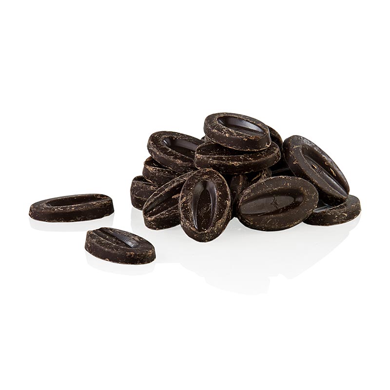 Valrhona Pur Caraibe Grand Cru, ciemna kuwertura w postaci kaletow, 66% kakao - 1 kg - torba