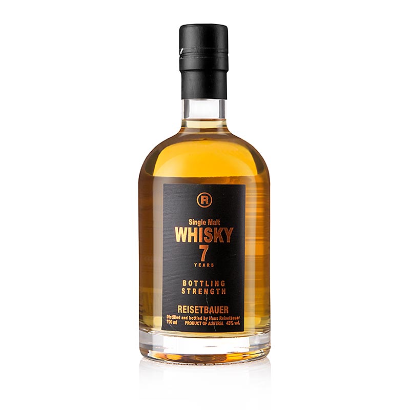 Single malt whisky Reisetbauer, 7 let, 43 % obj. - 700 ml - Lahev