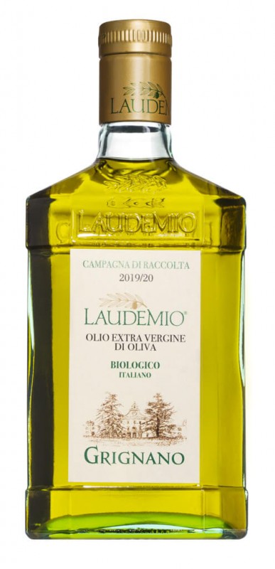 Olio extra virgin Laudemio biologico, oliwa z oliwek z pierwszego tloczenia Laudemio, organiczne, Fattoria di Grignano - 500ml - Butelka