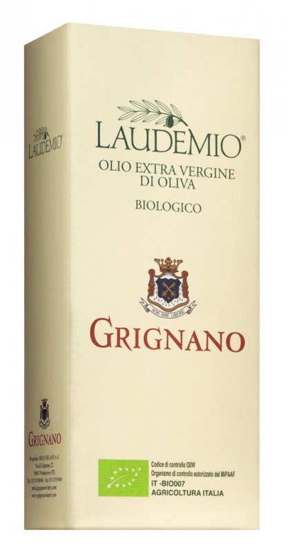 Olio ekstra devisko Laudemio biologico, ekstra devisko oljcno olje Laudemio, organsko, Fattoria di Grignano - 500 ml - Steklenicka