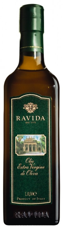 Olio extra virgin Ravida Premium, extra panensky olivovy olej Ravida, Ravida - 500 ml - Lahev