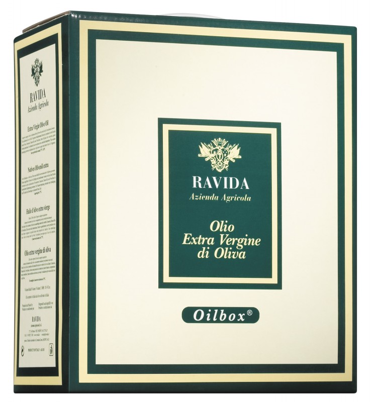 Olio extra virgin Ravida Premium, extra panensky olivovy olej Ravida, Ravida - 3 000 ml - umet