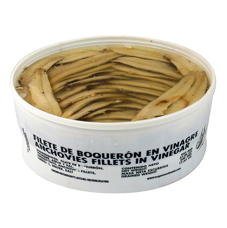 Anchovy fillets, in vinegar brine, white - 900g - Peel