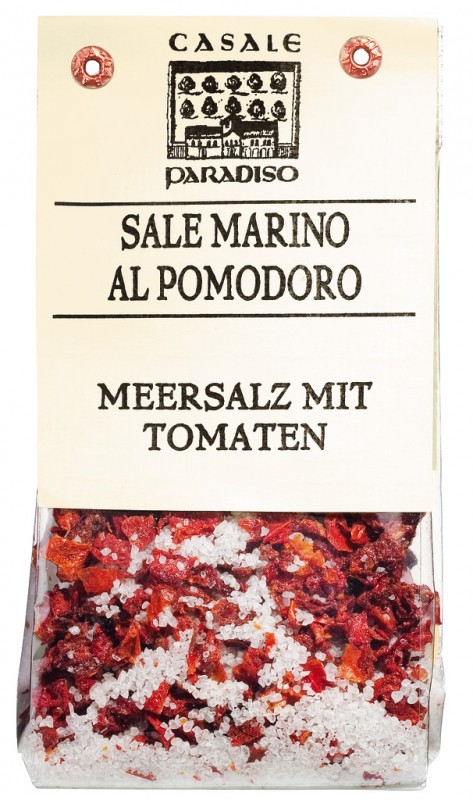 Venda marino al pomodoro, sal marinho com tomate, Casale Paradiso - 200g - bolsa