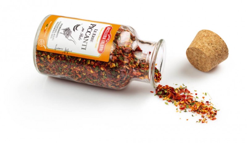 Erbe piccanti, makarna ve Graten icin baharatli baharat karisimi, Falorni - 100 gram - Bardak