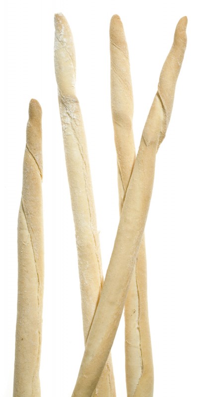 Grissini Rubata, grisine mici, rulate manual, Mario Fongo - 200 g - sac Grissini Rubata, grisine mici, rulate manual, Mario Fongo - 200 g - sac