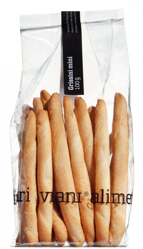 GRISSINI - Grisoane rulate manual, mini, Grisoane rulate manual, Viani - 100 g - sac GRISSINI - Grisoane rulate manual, mini, Grisoane rulate manual, Viani - 100 g - sac
