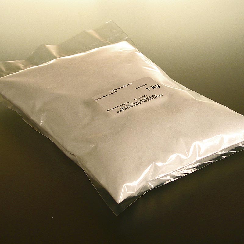 Trehalose sugar, little sweet, for frying preparations or sugar-water - 1 kg - bag