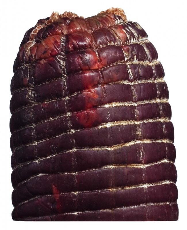 Bresaola Punta d`Anca, suszony na powietrzu udek wolowy, Falorni - ok. 1,5 kg - Sztuka Bresaola Punta d`Anca, suszony na powietrzu udek wolowy, Falorni - ok. 1,5 kg - Sztuka