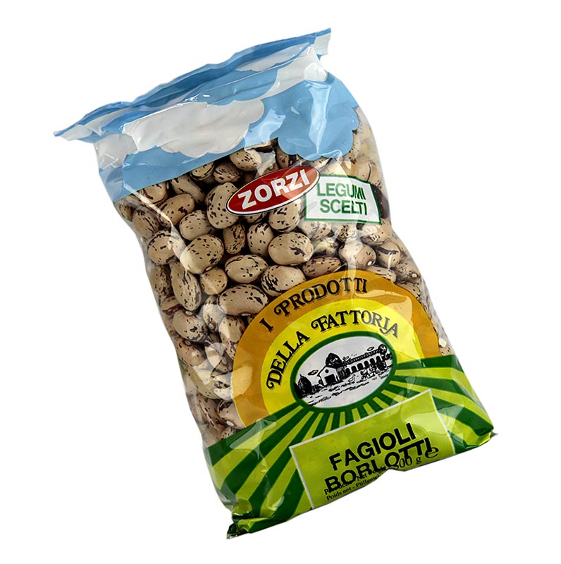 Beans, Borlotti - quail beans, small, dried - 500 g - bag