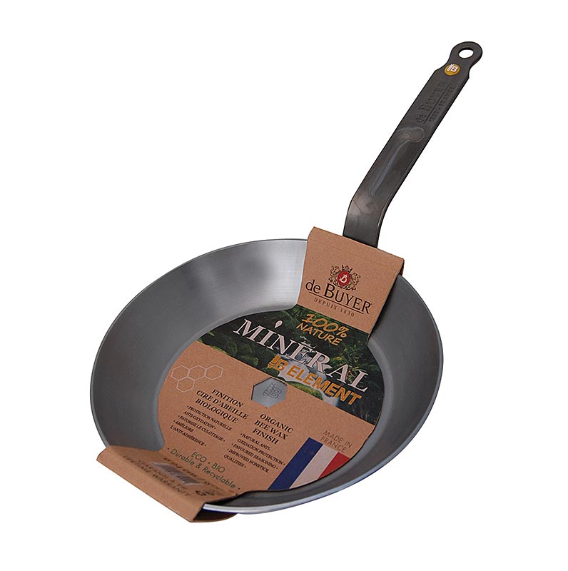 CUMPARATOR Mineral B Element tigaie de fier Lyonnaise, Ø 24 cm, 3,8 cm inaltime - 1 bucata - Carton CUMPARATOR Mineral B Element tigaie de fier Lyonnaise, Ø 24 cm, 3,8 cm inaltime - 1 bucata - Carton