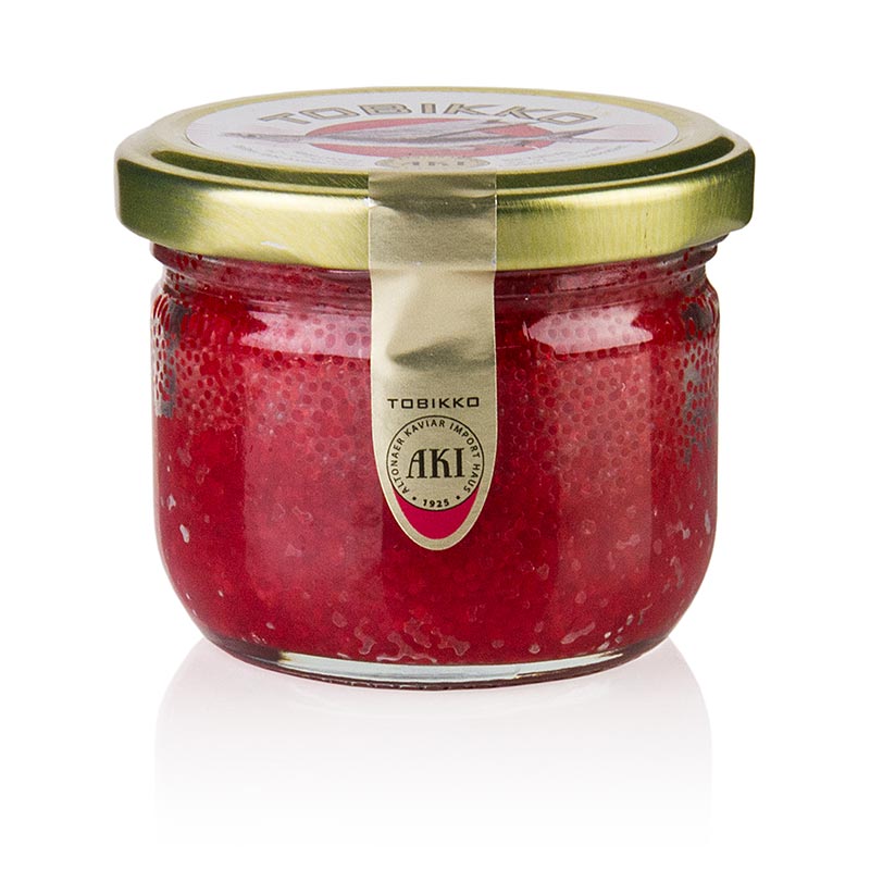 Original Tobiko - Icre de peste zburator, rosu - 90 g - Sticla Original Tobiko - Icre de peste zburator, rosu - 90 g - Sticla