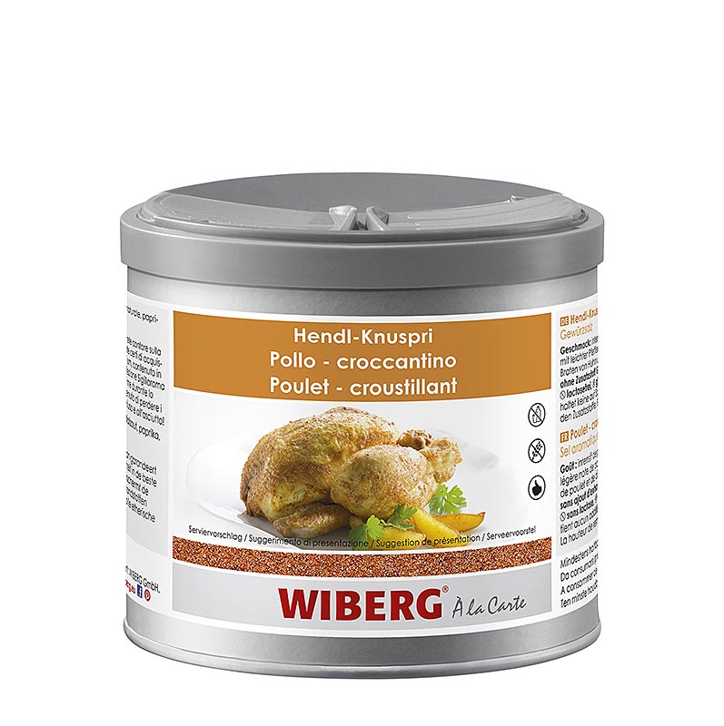 Wiberg Hendl-Knuspri, zacinjena sol - 500 g - Aroma skatla