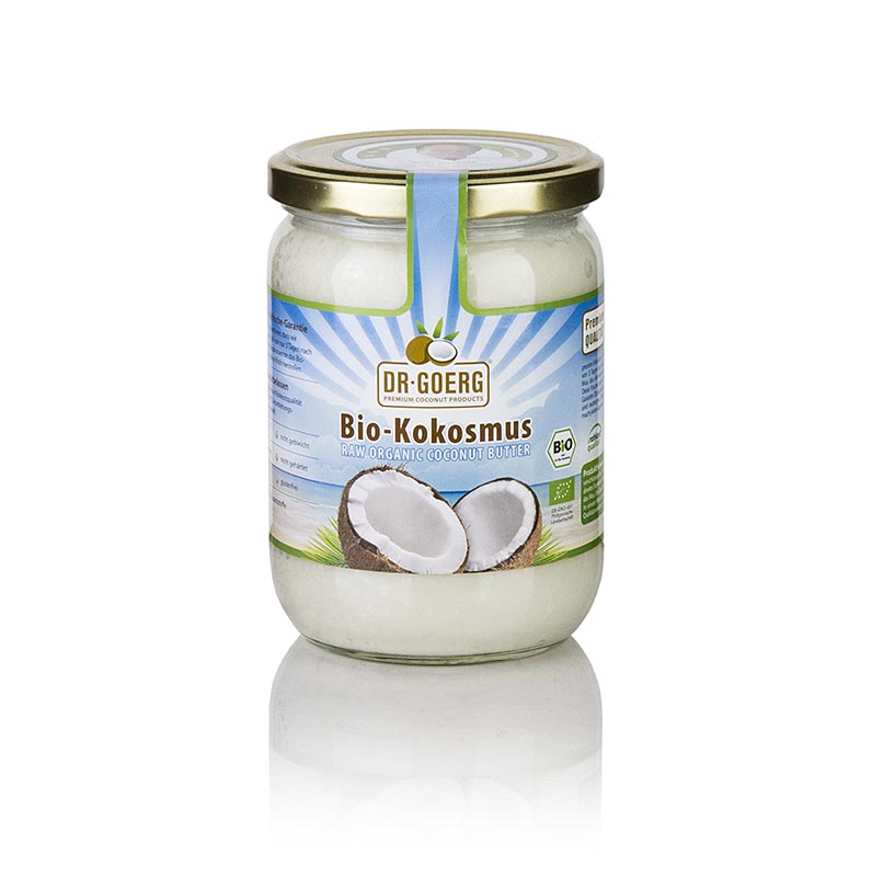 Maslo/puree kokosowe Dr.Goerg, organiczne - 500g - Szklo