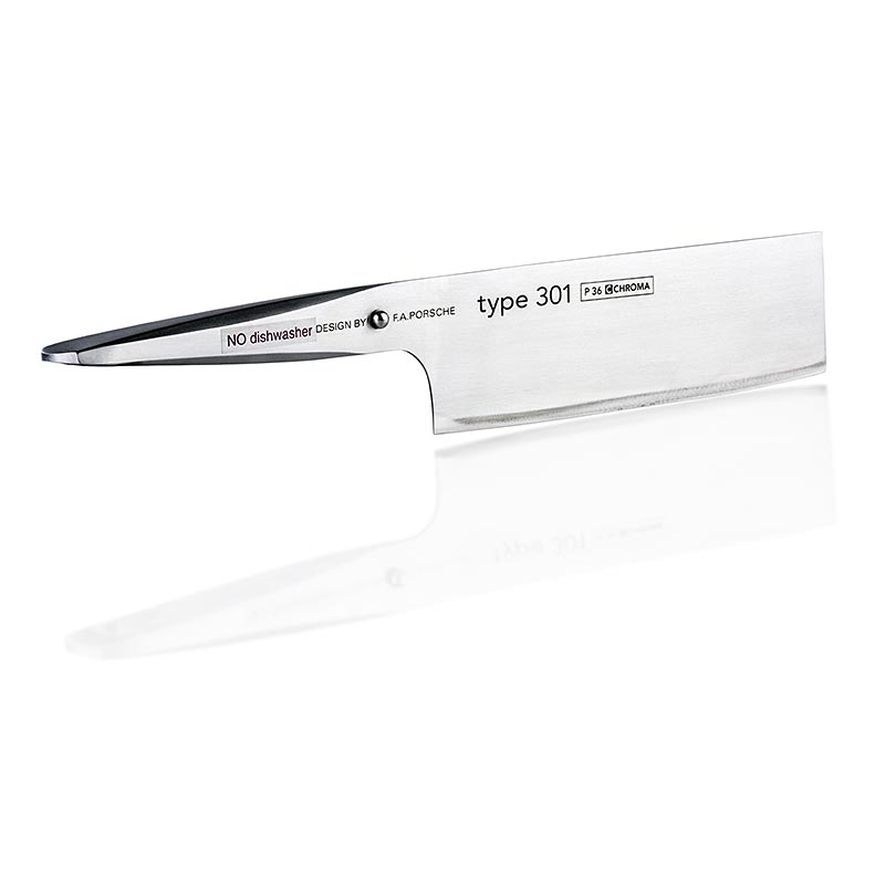 Chroma tipo 301 P - 36 Nakiri, cuchillo para verduras estilo Tokio, 17 cm - Diseno de FA Porsche - 1 pieza - caja de madera