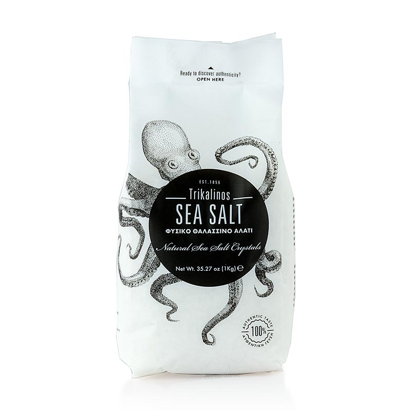 Morska sol, Trikalinos, Grecko - 1 kg - taska