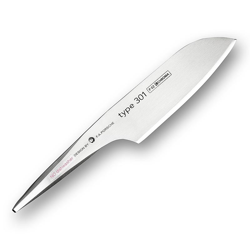 Chroma type 301 P-2 Santoku vegetable knife, weighing and chopping herbs, 18cm - Design by FA Porsche - 1 pc - box