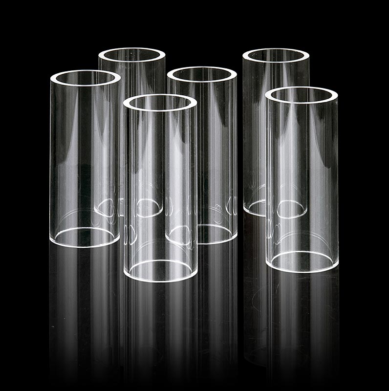 Fillini Maker cijevi od akrilnog stakla, Ø 40 mm, visine 95 mm - 6 komada - torba Fillini Maker cijevi od akrilnog stakla, Ø 40 mm, visine 95 mm - 6 komada - torba