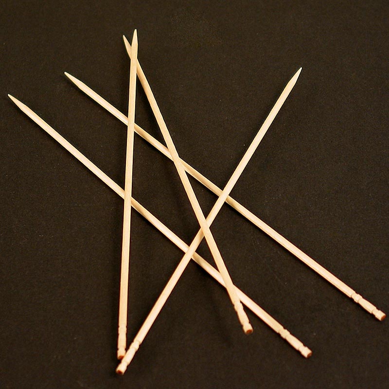 Wooden skewers, Japan picker, thin, Ø 2.2 mm, 15 cm - 1000 pcs - bag