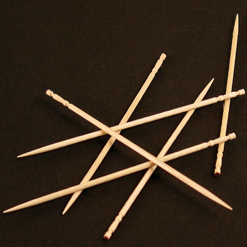 Wooden skewers, Japan picker, thin, Ø 2mm, 10cm - 1000 pcs - bag